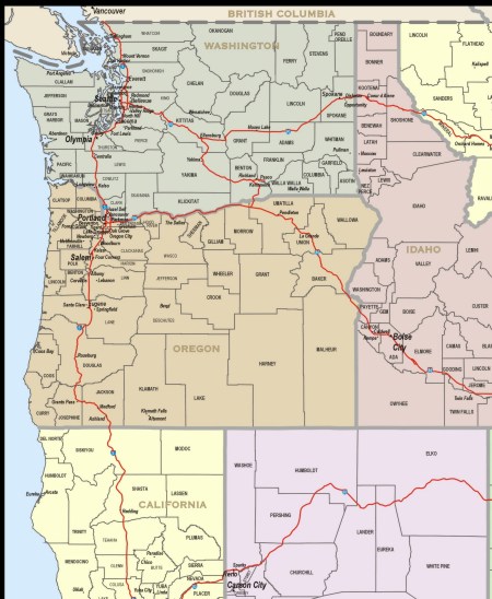 Northwest United States Map Squaw Valley Trail Map - vrogue.co
